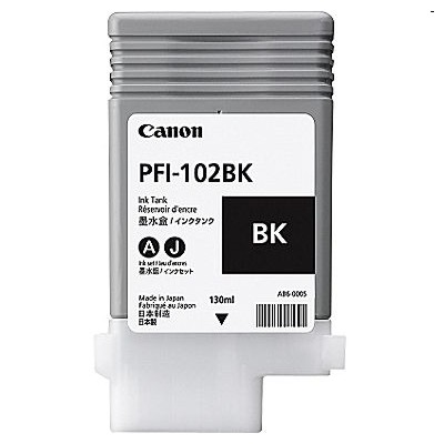 Tusz Oryginalny Canon PFI-102BK (CF0895B001A) (Czarny)