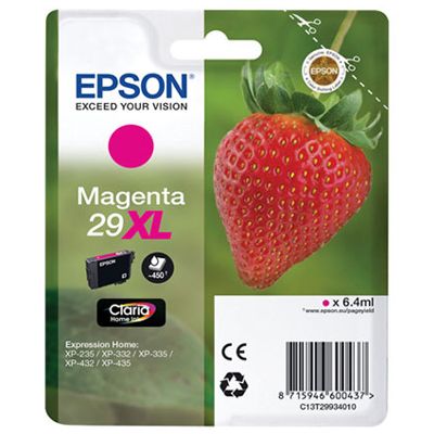 Tusz Oryginalny Epson 29 XL (C13T29934010) (Purpurowy)
