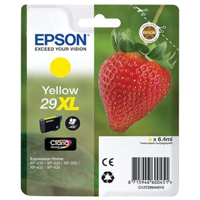 Tusz Oryginalny Epson 29 XL (C13T29944010) (Żółty)