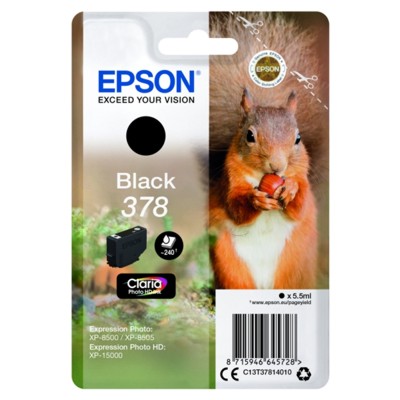 Tusz Oryginalny Epson 378 (378) (Czarny)