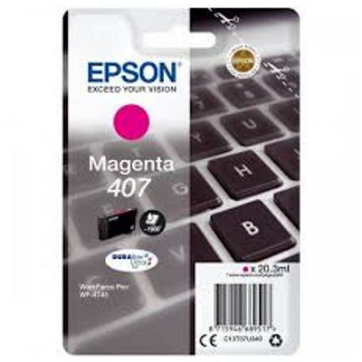 Tusz Oryginalny Epson 407 (T07U3) (Purpurowy)