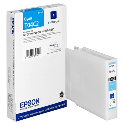 Tusz Oryginalny Epson T04C2 L (13T04C240) (Błękitny)