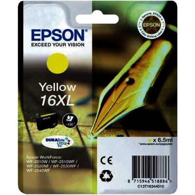 Tusz Oryginalny Epson T1634 (16 XL) (C13T16344010) (Żółty)