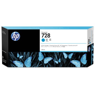 Tusz Oryginalny HP 728 300ml (F9K17A) (Błękitny)