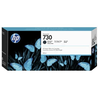 Tusz Oryginalny HP 730 300ml (P2V71A) (Czarny matowy)