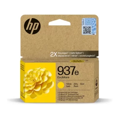 Tusz Oryginalny HP 937e (4S6W8NE) (Żółty)