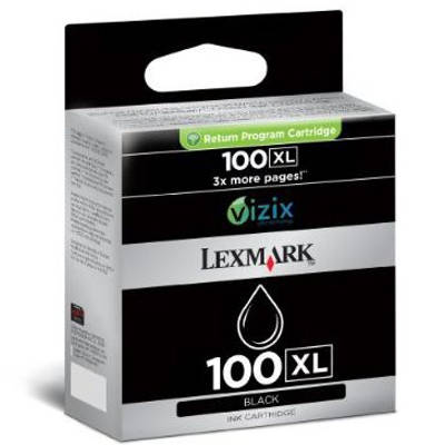 Tusz Oryginalny Lexmark 100 XL BK (014N1068E) (Czarny)