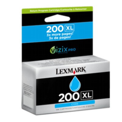 Tusz Oryginalny Lexmark 200 XL (14L0198) (Błękitny)