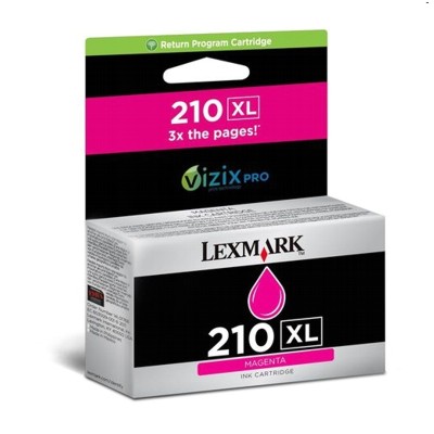 Tusz Oryginalny Lexmark 210 XL (14L0176E) (Purpurowy)