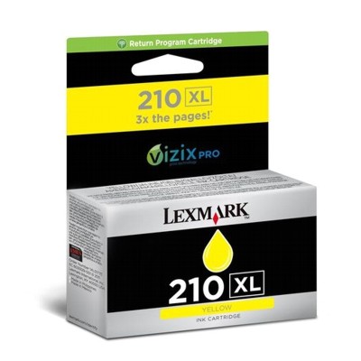 Tusz Oryginalny Lexmark 210 XL (14L0177E) (Żółty)