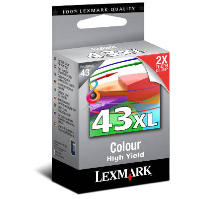 Tusz Oryginalny Lexmark 43 XL (18YX143E) (Kolorowy)