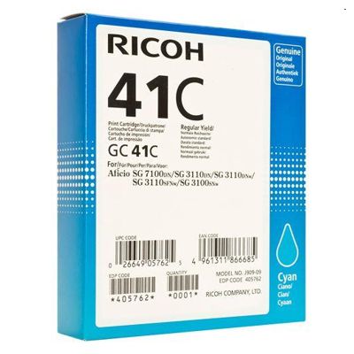 Tusz Oryginalny Ricoh GC-41C (GC41C) (Błękitny)