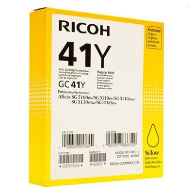 Tusz Oryginalny Ricoh GC-41Y (GC41Y) (Żółty)