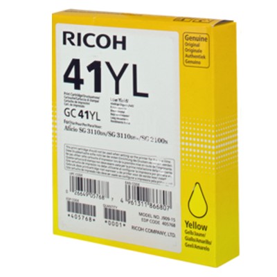 Tusz Oryginalny Ricoh GC-41YL (GC41YL) (Żółty)