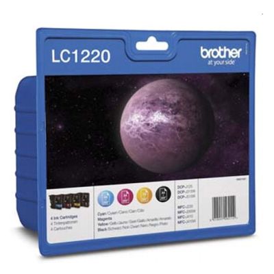 Tusze Oryginalne Brother LC-1220 CMYK (LC1220VALBP) (komplet)