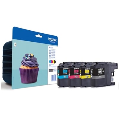 Tusze Oryginalne Brother LC-123 CMYK (LC123VALBP) (komplet)