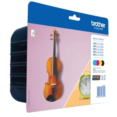 Tusze Oryginalne Brother LC-127 XL BK + 125 XL CMY (LC127XLVALBP) (komplet)