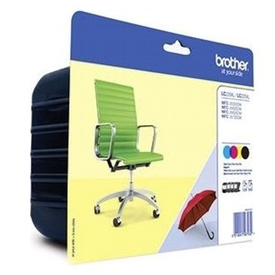 Tusze Oryginalne Brother LC-229 XL BK  + 225 XL CMY (LC229CLVALBP) (komplet)