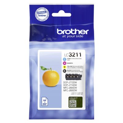 Tusze Oryginalne Brother LC-3211 CMYK (LC-3211VAL) (komplet)