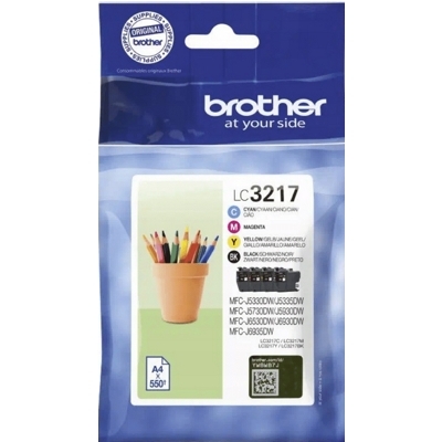 Tusze Oryginalne Brother LC-3217 CMYK (LC3217VAL) (komplet)