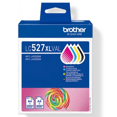 Tusze Oryginalne Brother LC-527 XL CMYK (LC527XLVAL) (komplet)