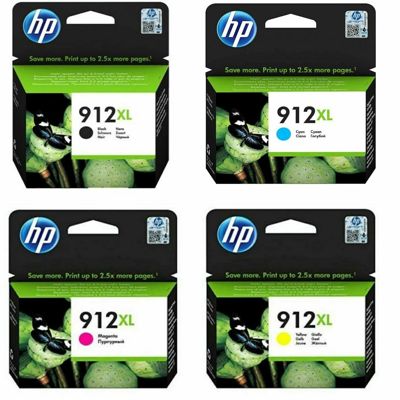 Tusze Oryginalne HP 912 XL CMYK (3YP34AE) (komplet)