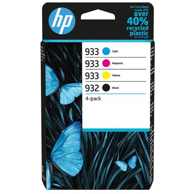 Tusze Oryginalne HP 932 BK + 933 CMY (6ZC71AE) (komplet)