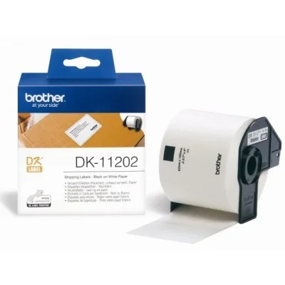 Etykiety Oryginalne Brother DK-11202 (DK-11202) (Biały) (Biała, Prostokątna, 300 szt.)