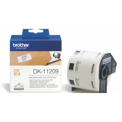 Etykiety Oryginalne Brother DK-11209 (DK-11209) (Biały)