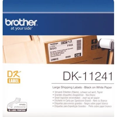 Etykiety Oryginalne Brother DK-11241 (DK-11241) (Biały) (200 szt., 102 mm, 152 mm)