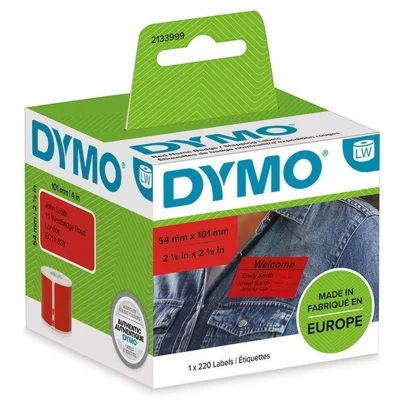 Etykiety Oryginalne DYMO LW-2133399 (2133399) (Czerwony)