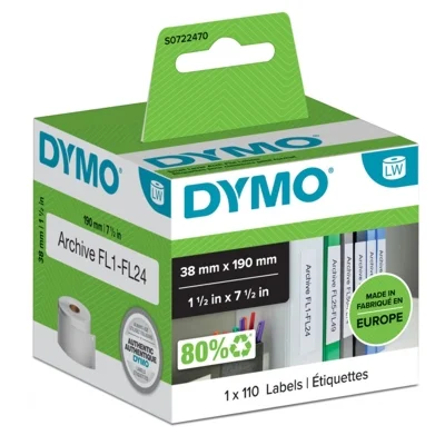 Etykiety Oryginalne DYMO LW-99018 (LW99018) (Biały)