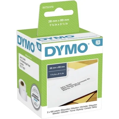 Etykiety Oryginalne DYMO LW-VP12-99010 (LWVP1299010) (Biały)