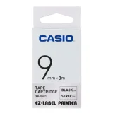 Taśma Barwiąca Oryginalna Casio XR-9SR1 (XR9SR1) (Srebrny) (9 mm, 8 m)