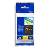 Taśma Laminowana Oryginalna Brother TZe-354 (TZE354) (Czarny) (24 mm, 1,6 m, Czarna, Złoty)