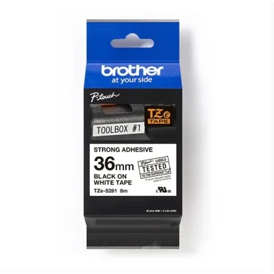 Taśma Oryginalna Brother TZe-S261 (TZeS261) (Biały) (36 mm, 8 m, Biała)