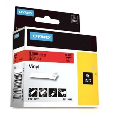 Taśma Oryginalna DYMO 18437 (18437) (Czerwony) (9 mm, 5,5 m, Czerwona)