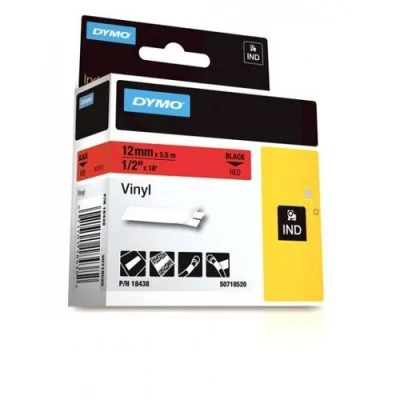 Taśma Oryginalna DYMO 18438 (18438) (Czerwony) (12 mm, 5,5 m, Czerwona)
