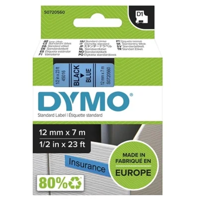 Taśma Oryginalna DYMO D1-45016 (D1-45016) (Niebieski) (12 mm, 7 m)