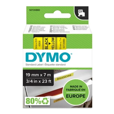 Taśma Oryginalna DYMO D1-45808 (D1-45808) (Żółty) (19 mm, 7 m)