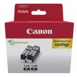 Tusze Oryginalne Canon PGI-520 BK Twin Pack (2932B019) (dwupak)