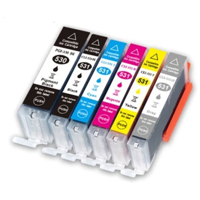 Tusze Canon PGI-530 + CLI-531 CMYK - zamienniki i oryginalne