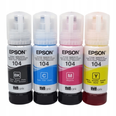 Tusze Epson 104 CMYK - zamienniki i oryginalne