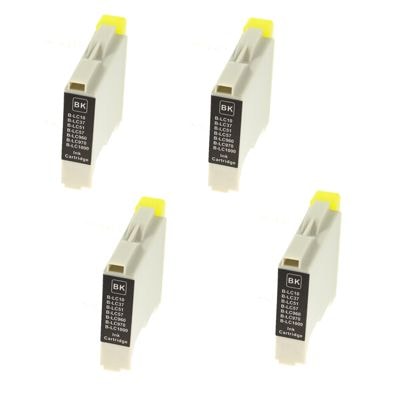 4x Tusz Zamiennik LC-1000 XL BK do Brother (LC1000HYBK) (Czarny)