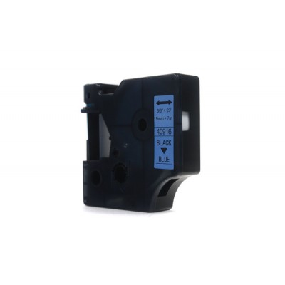 Taśma Zamiennik D1-40916 do DYMO (D1-40916) (Niebieski) (9 mm, 7 m, Niebieska)