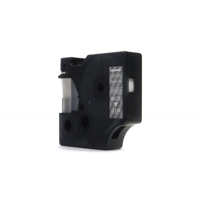 Taśma Zamiennik D1-45020 do DYMO (D1-45020) (Przezroczysty) (12 mm, 7 m, Przezroczysta, Biały)