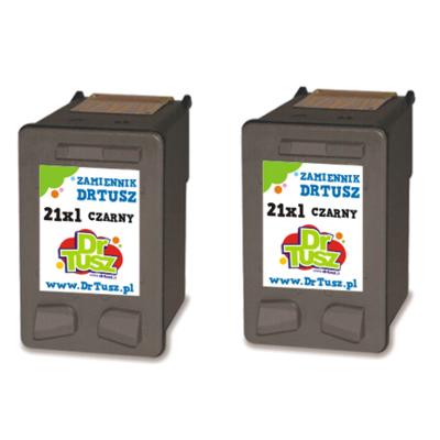 Tusze Zamienniki 21 XL do HP (CC627AE) (Czarne) (dwupak)