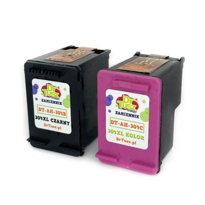 Tusze Zamienniki 304 XL BK + 304 XL C do HP (3JB05AE) (komplet)