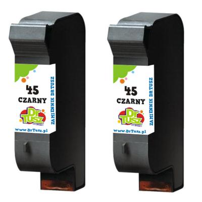 Tusze Zamienniki 45 do HP (SA294AE) (Czarne) (dwupak)