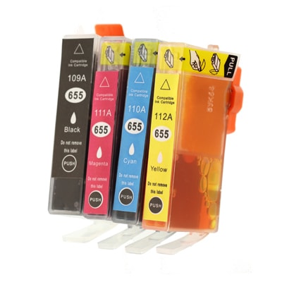 Tusze Zamienniki 655 CMYK do HP (DT-AH-655/K) (komplet)